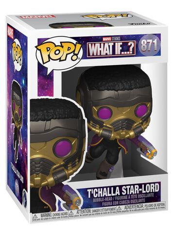 Figurine Funko Pop! N° 871 - What If...? - Tchalla Star Lord